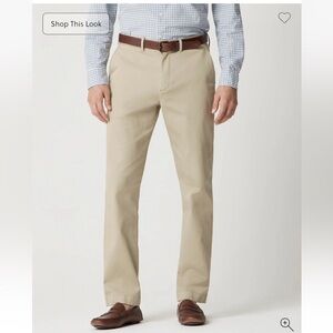 Men’s J. Crew Tan Flex Straight Leg Chino Pant 34 x 32 NWT